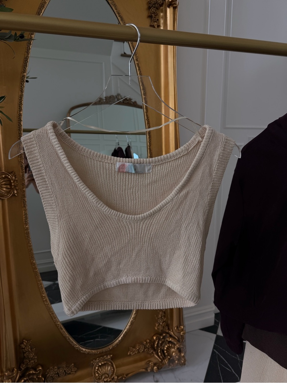Cozy Cream Knit Cardigan & Wide-Leg Set - FREE PEOPLE - Picture 6 of 12